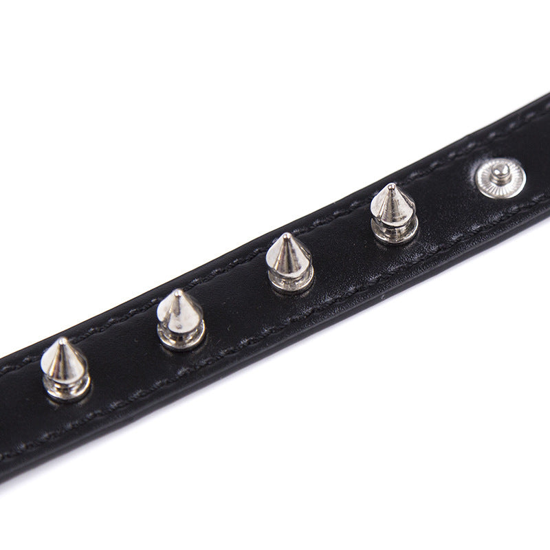 PU Tip DingTalk Dog Leash Collar Bondage Toys