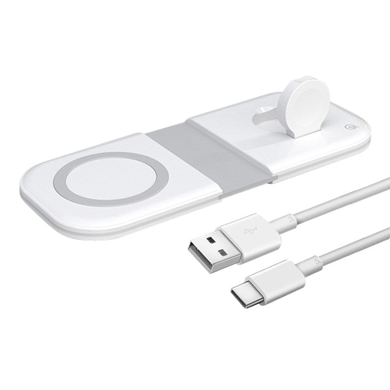 Compatible with Apple, Three-in-one Wireless Charger Magsafe Dual Magnetic Suction