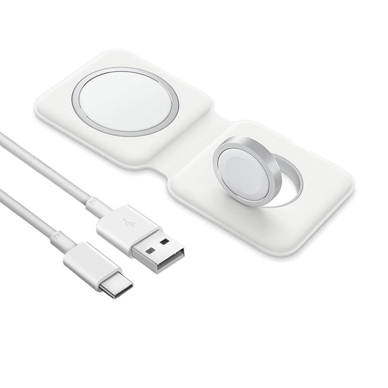 Compatible with Apple, Three-in-one Wireless Charger Magsafe Dual Magnetic Suction