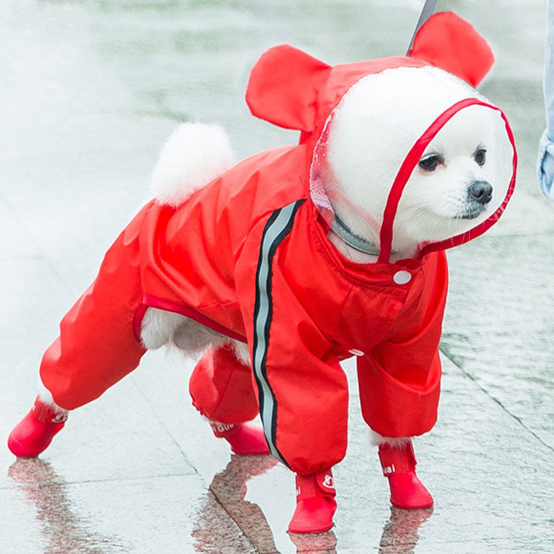 Small Dog Puppies Autumn Pet Rainy Clothes