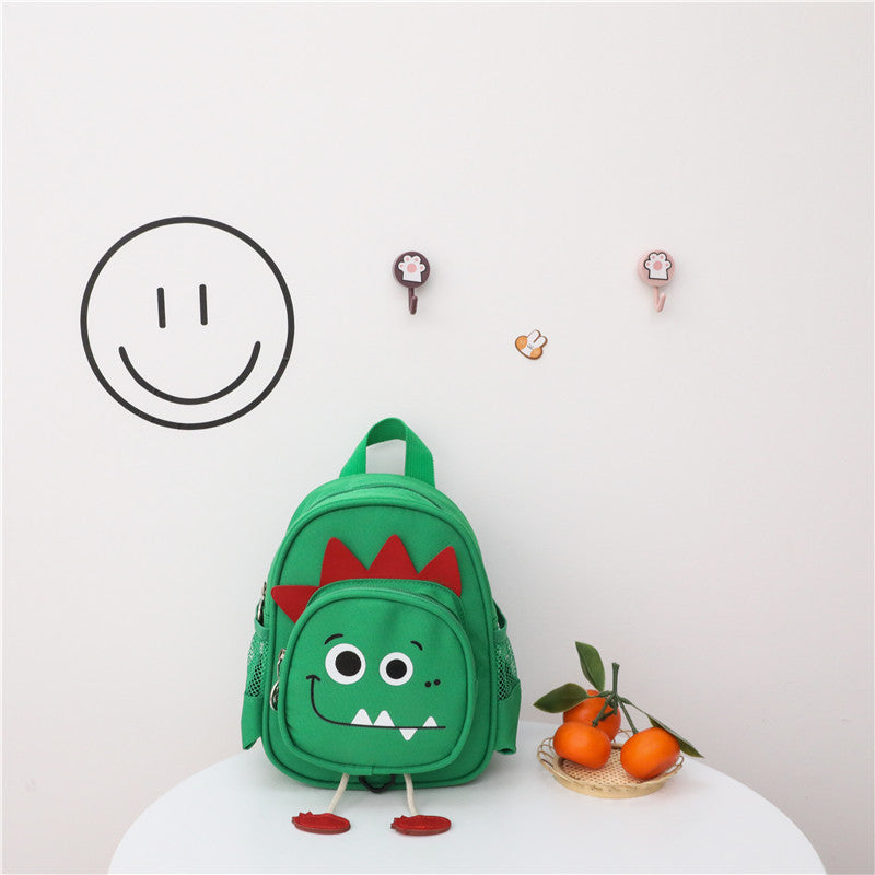 New Korean Children's Backpack Cartoon Dinosaur Boys And Girls Small School Bag Kindergarten Anti-Lost Backpack