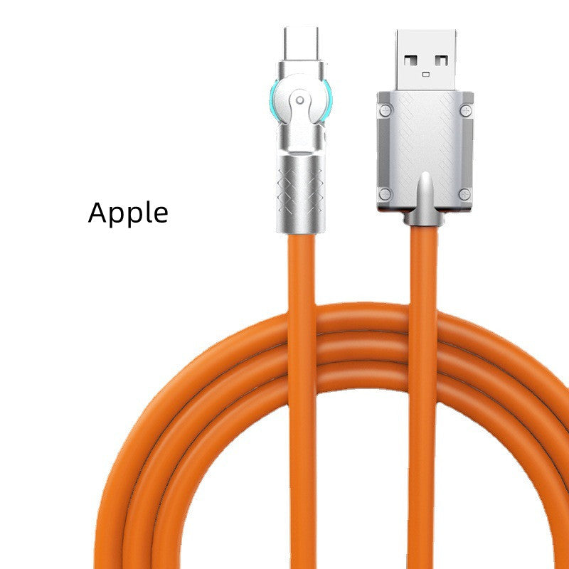 Rotating Type C Data Cable Super Fast Charging