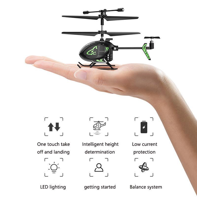 Remote Control Airplane Small Helicopter Aircraft Hand-eye Coordination Little Boy Children's Toy